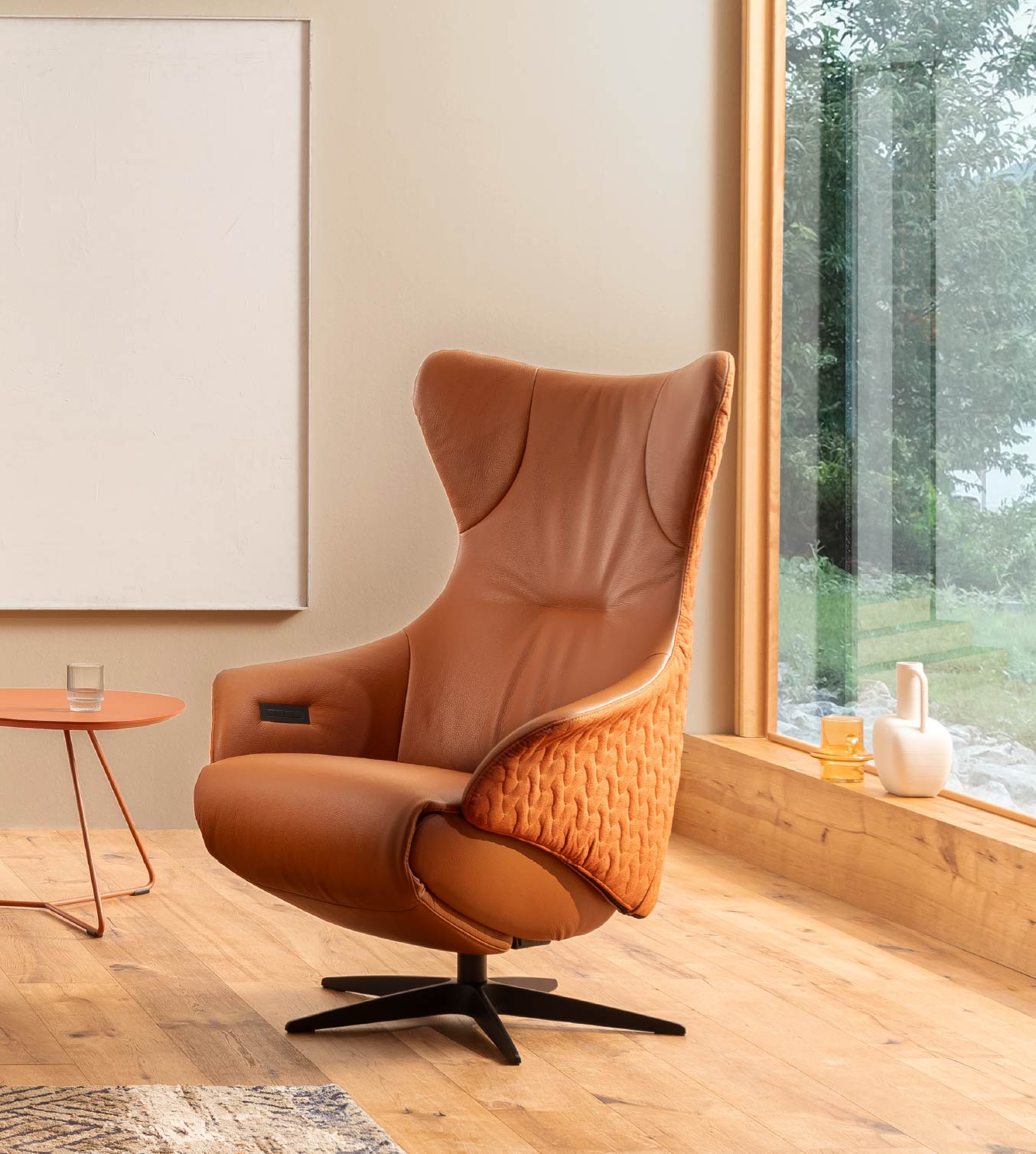 Roter Relax-Sessel