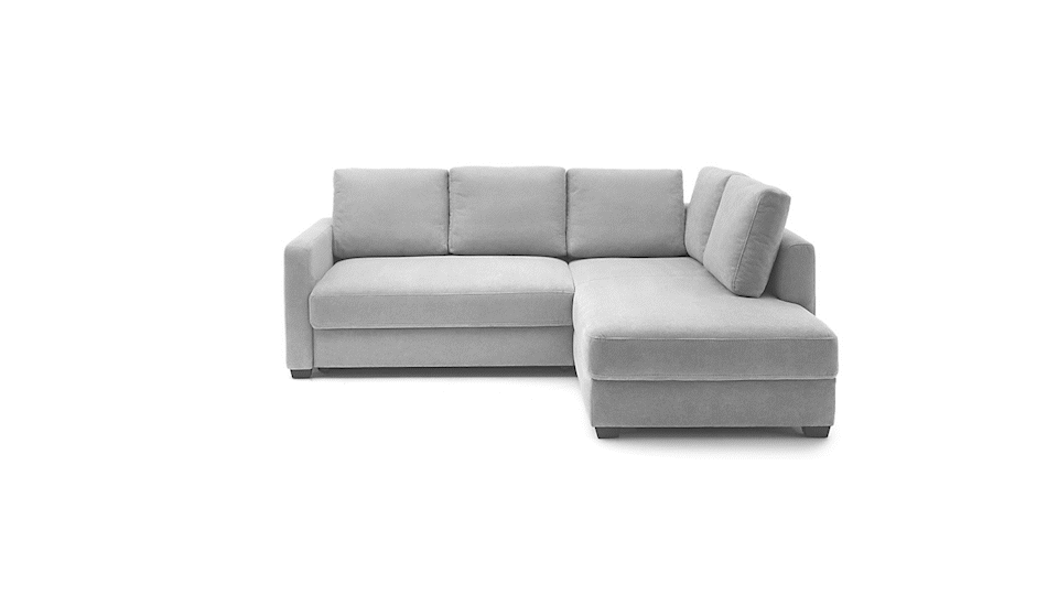 Graues Sofa in 360° Ansicht